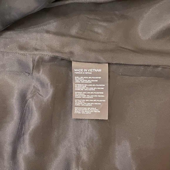 CLUB MONACO Simonya Bouclé Wool Collarless Coat, M - Picture 7 of 8